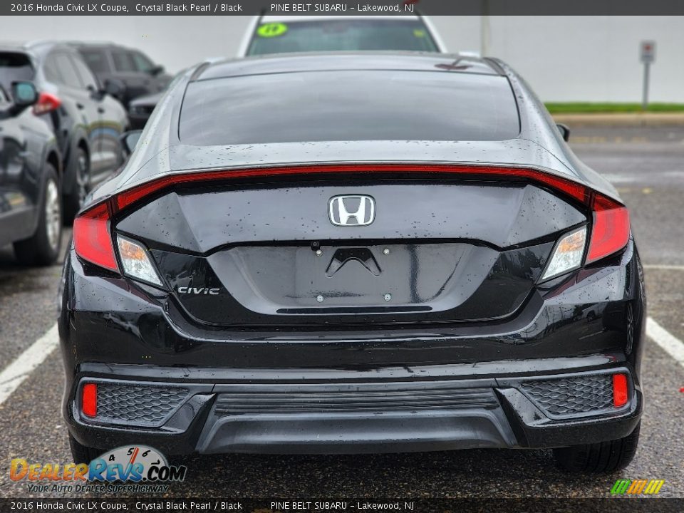 2016 Honda Civic LX Coupe Crystal Black Pearl / Black Photo #6