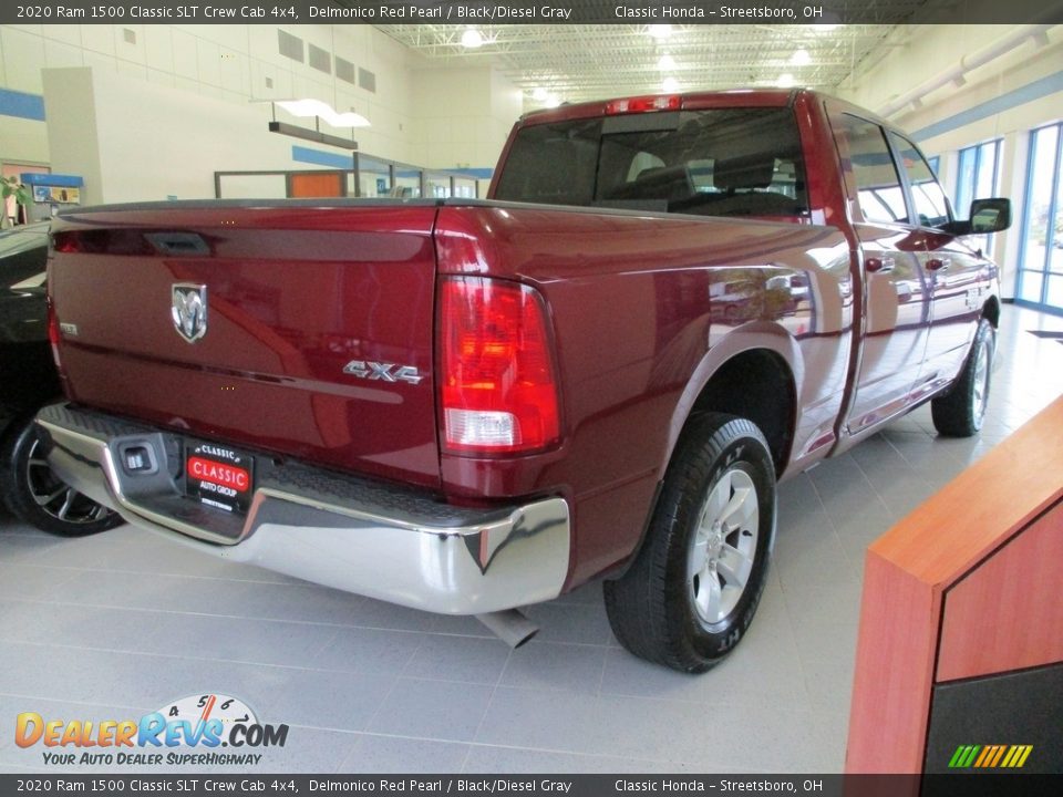 2020 Ram 1500 Classic SLT Crew Cab 4x4 Delmonico Red Pearl / Black/Diesel Gray Photo #7