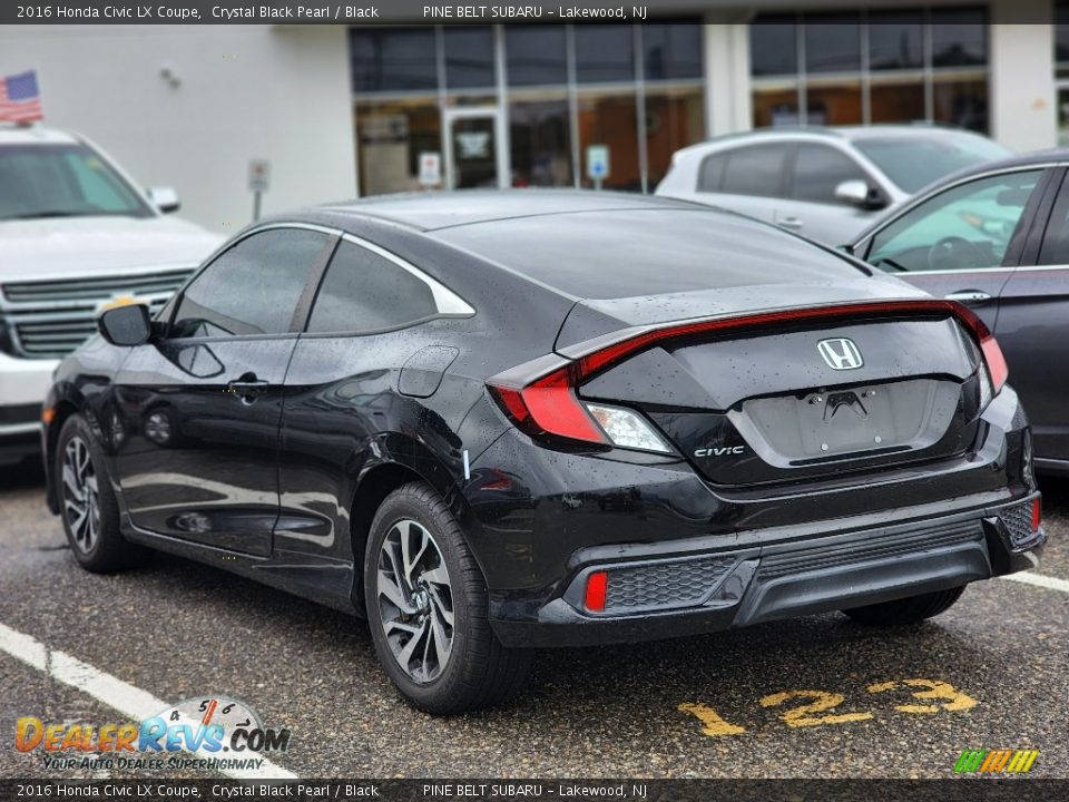 2016 Honda Civic LX Coupe Crystal Black Pearl / Black Photo #7