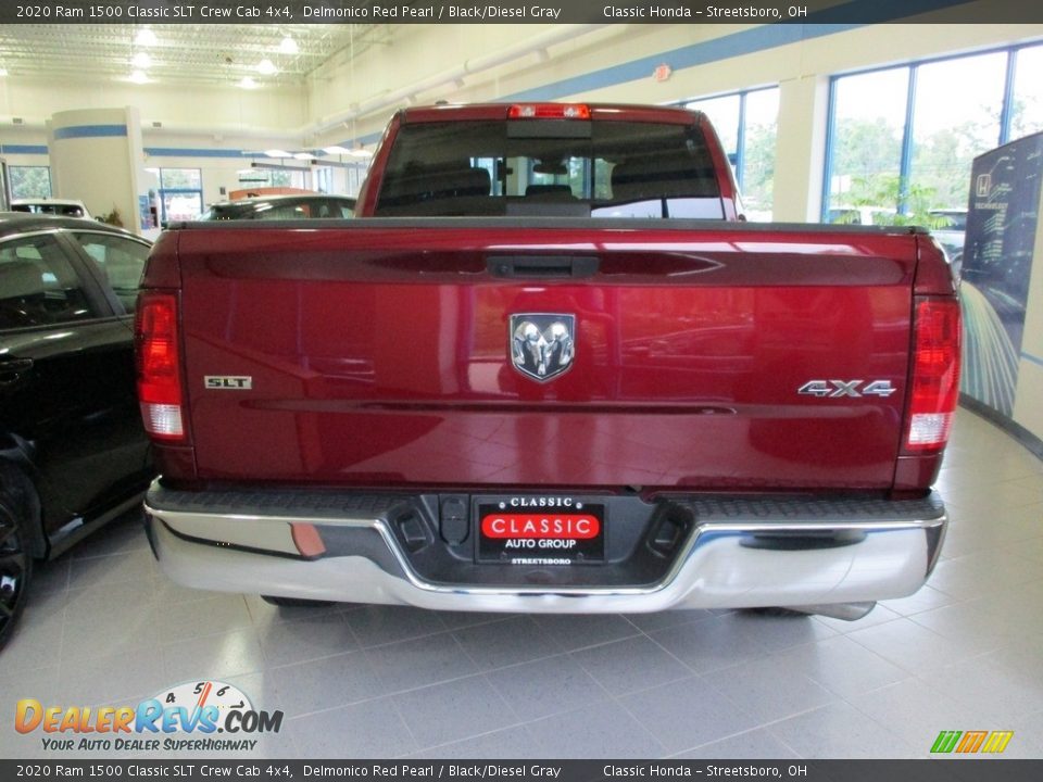 2020 Ram 1500 Classic SLT Crew Cab 4x4 Delmonico Red Pearl / Black/Diesel Gray Photo #8