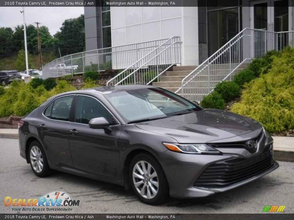 2018 Toyota Camry LE Predawn Gray Mica / Ash Photo #1