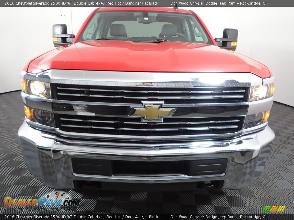 2016 Chevrolet Silverado 2500HD WT Double Cab 4x4 Red Hot / Dark Ash/Jet Black Photo #4