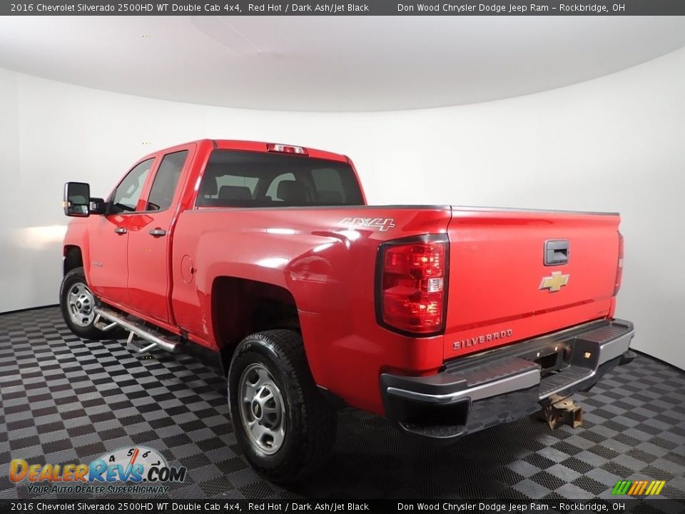 2016 Chevrolet Silverado 2500HD WT Double Cab 4x4 Red Hot / Dark Ash/Jet Black Photo #6