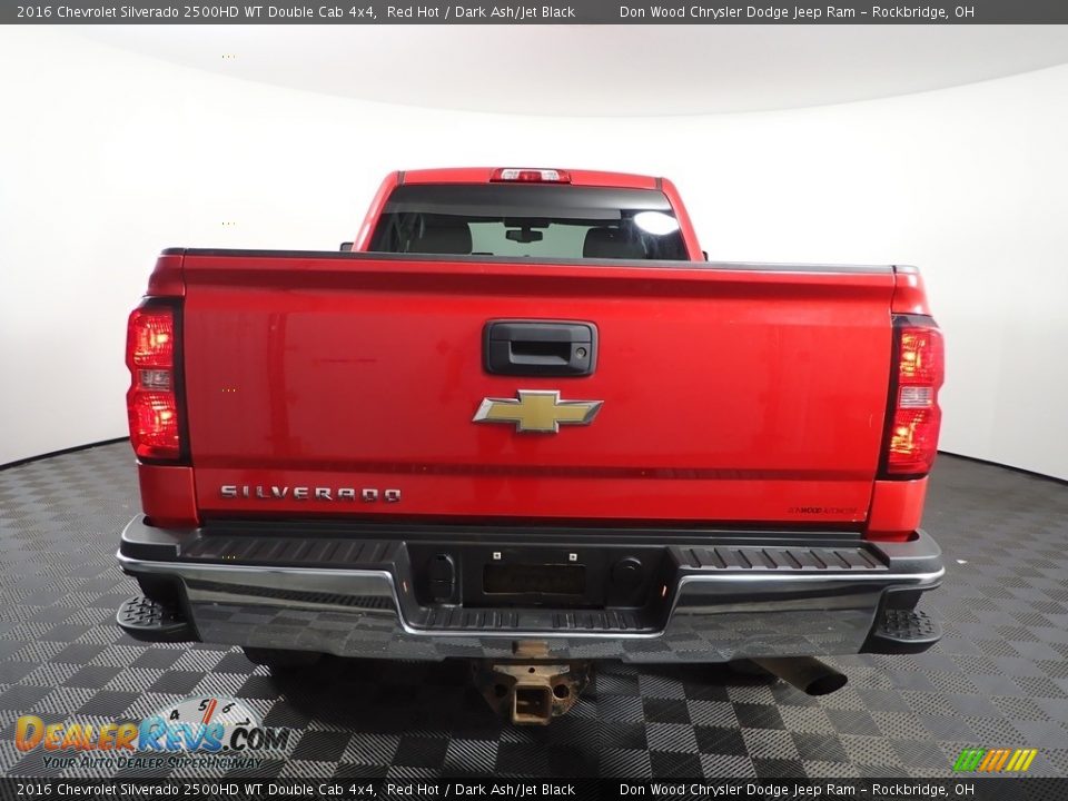 2016 Chevrolet Silverado 2500HD WT Double Cab 4x4 Red Hot / Dark Ash/Jet Black Photo #7