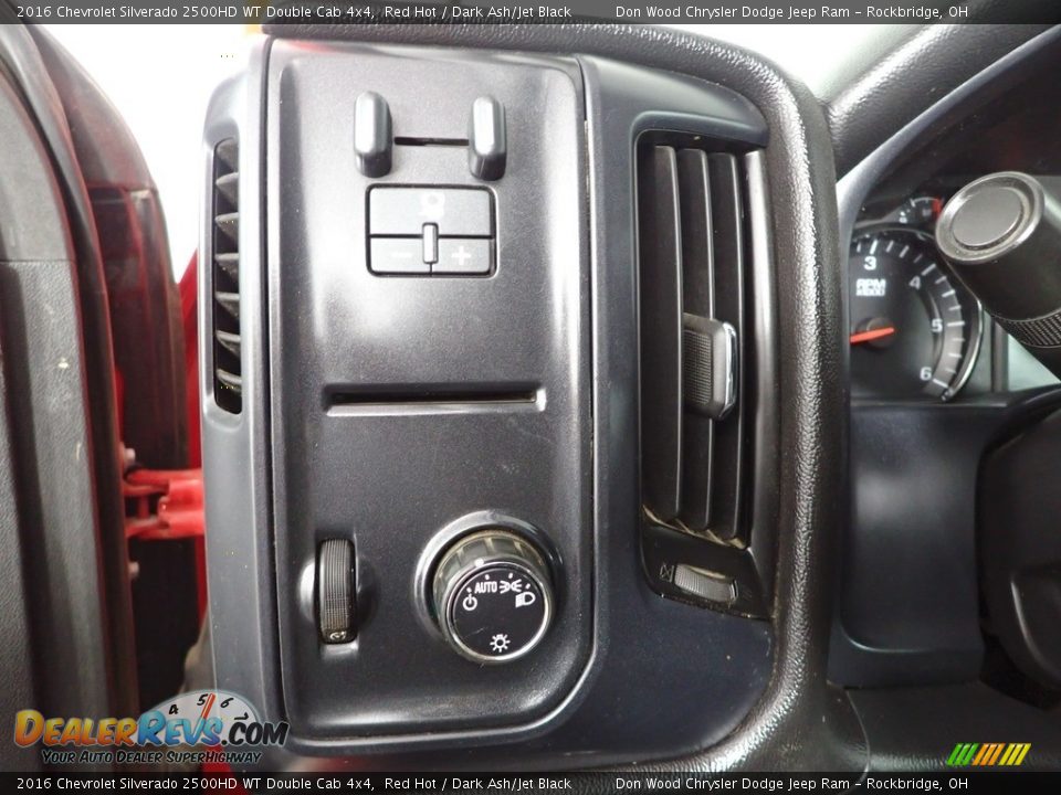 Controls of 2016 Chevrolet Silverado 2500HD WT Double Cab 4x4 Photo #13