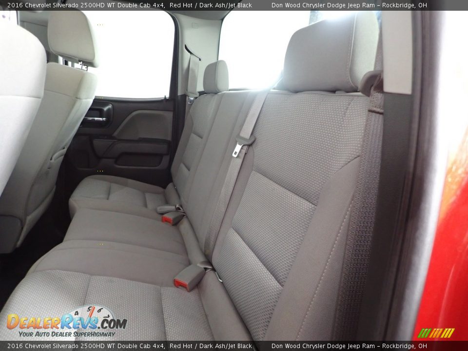 Rear Seat of 2016 Chevrolet Silverado 2500HD WT Double Cab 4x4 Photo #20