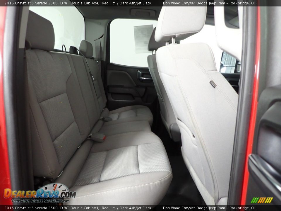 Rear Seat of 2016 Chevrolet Silverado 2500HD WT Double Cab 4x4 Photo #25