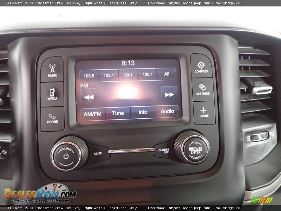 2019 Ram 3500 Tradesman Crew Cab 4x4 Bright White / Black/Diesel Gray Photo #2