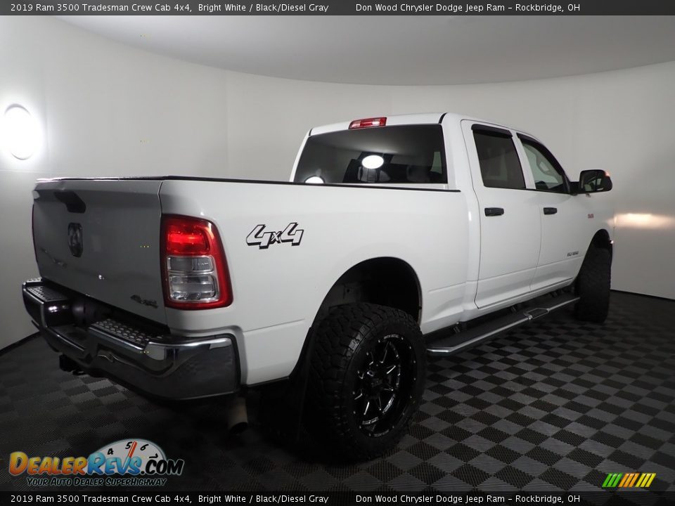 2019 Ram 3500 Tradesman Crew Cab 4x4 Bright White / Black/Diesel Gray Photo #9
