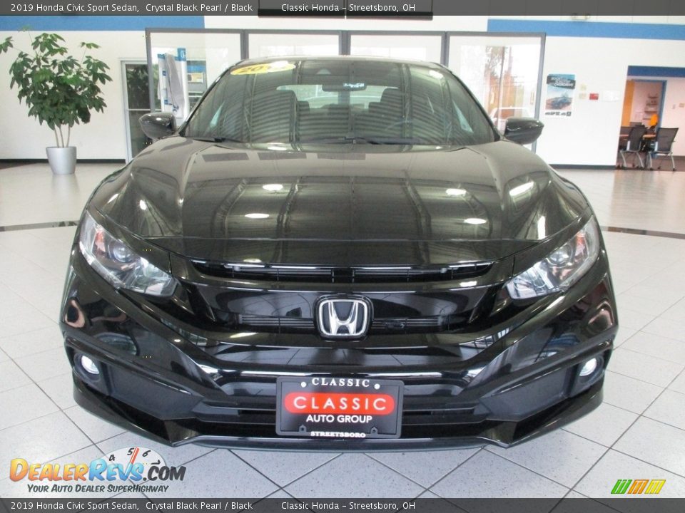 2019 Honda Civic Sport Sedan Crystal Black Pearl / Black Photo #2