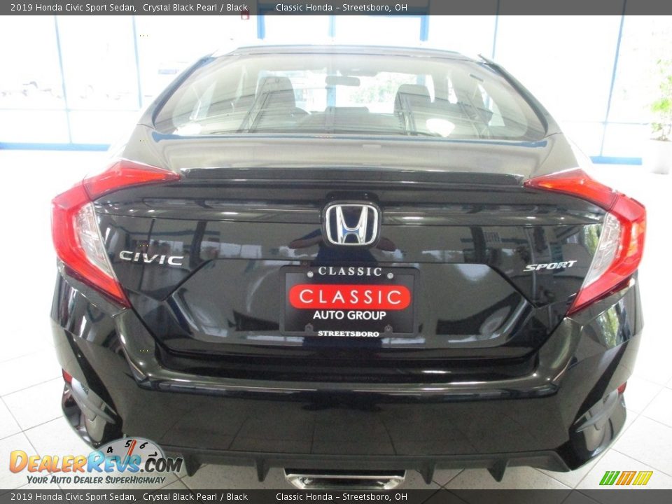 2019 Honda Civic Sport Sedan Crystal Black Pearl / Black Photo #8