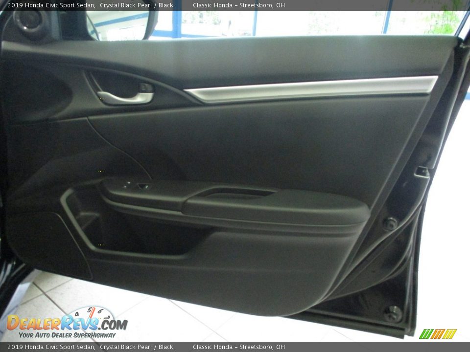 2019 Honda Civic Sport Sedan Crystal Black Pearl / Black Photo #14