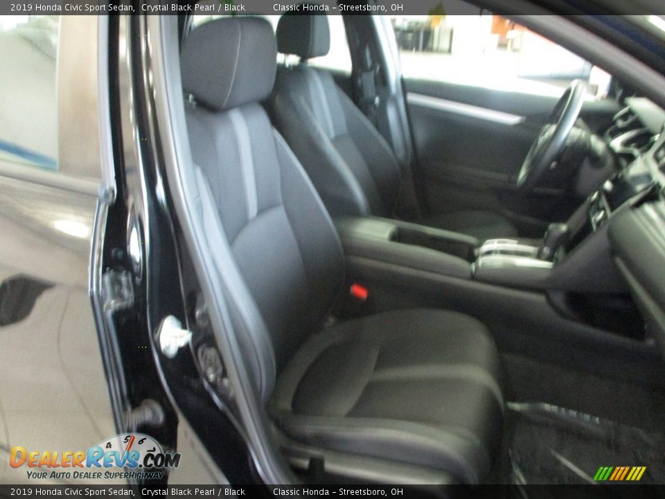 2019 Honda Civic Sport Sedan Crystal Black Pearl / Black Photo #15