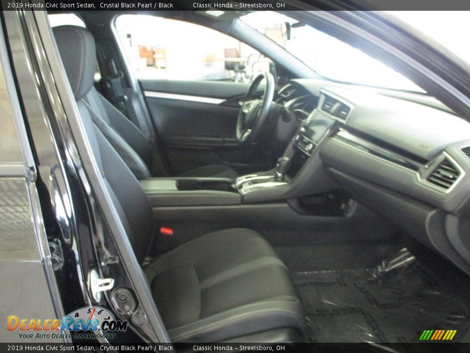 2019 Honda Civic Sport Sedan Crystal Black Pearl / Black Photo #16