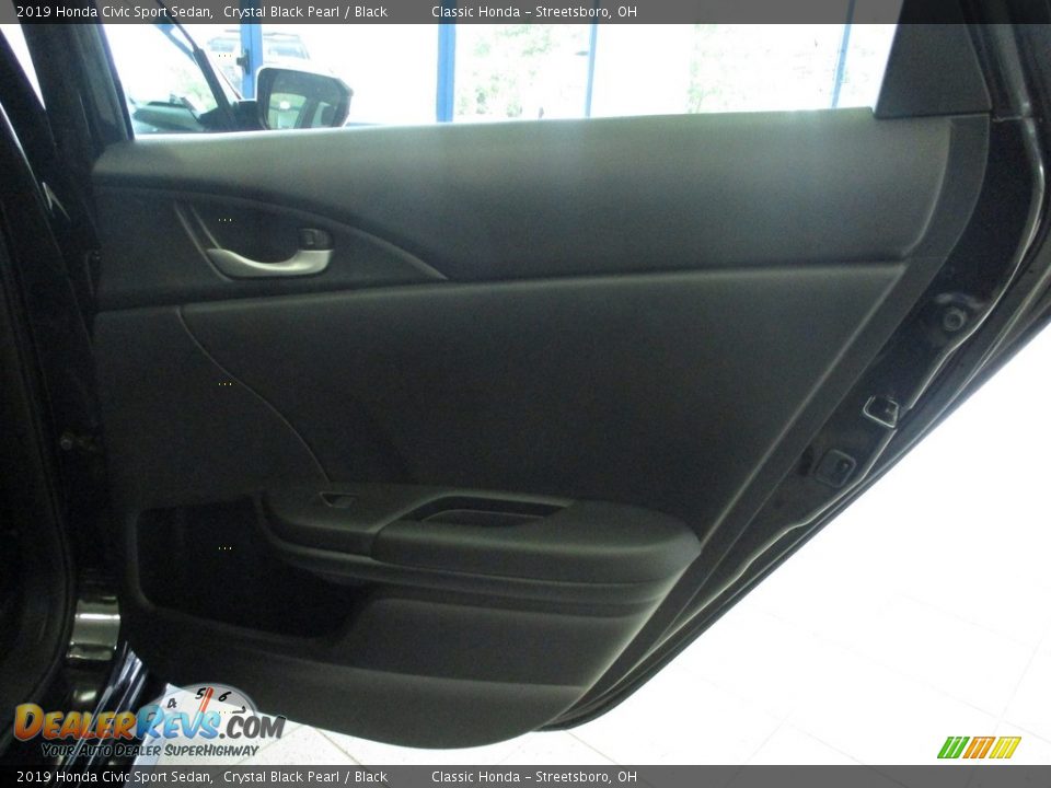 2019 Honda Civic Sport Sedan Crystal Black Pearl / Black Photo #17