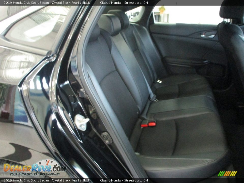2019 Honda Civic Sport Sedan Crystal Black Pearl / Black Photo #18