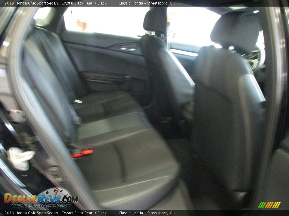 2019 Honda Civic Sport Sedan Crystal Black Pearl / Black Photo #19