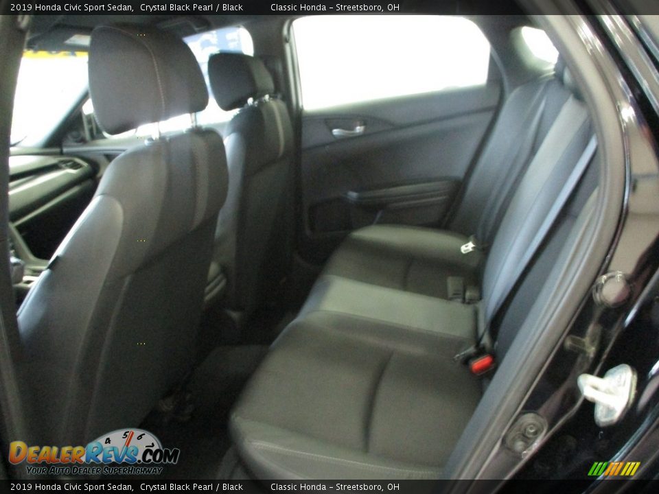 2019 Honda Civic Sport Sedan Crystal Black Pearl / Black Photo #24