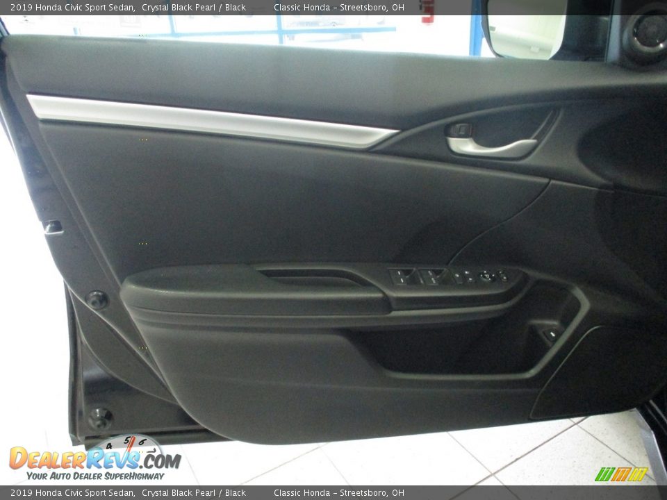 2019 Honda Civic Sport Sedan Crystal Black Pearl / Black Photo #25