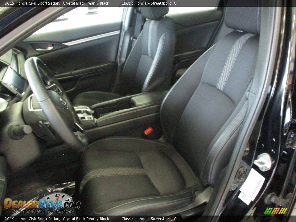 2019 Honda Civic Sport Sedan Crystal Black Pearl / Black Photo #26