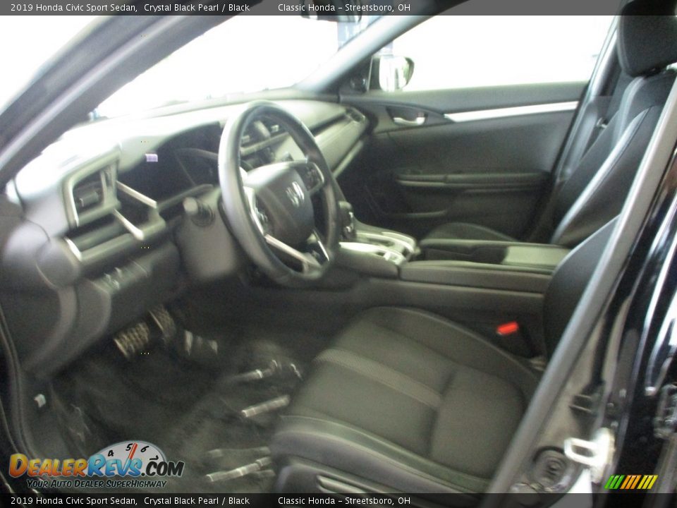2019 Honda Civic Sport Sedan Crystal Black Pearl / Black Photo #27