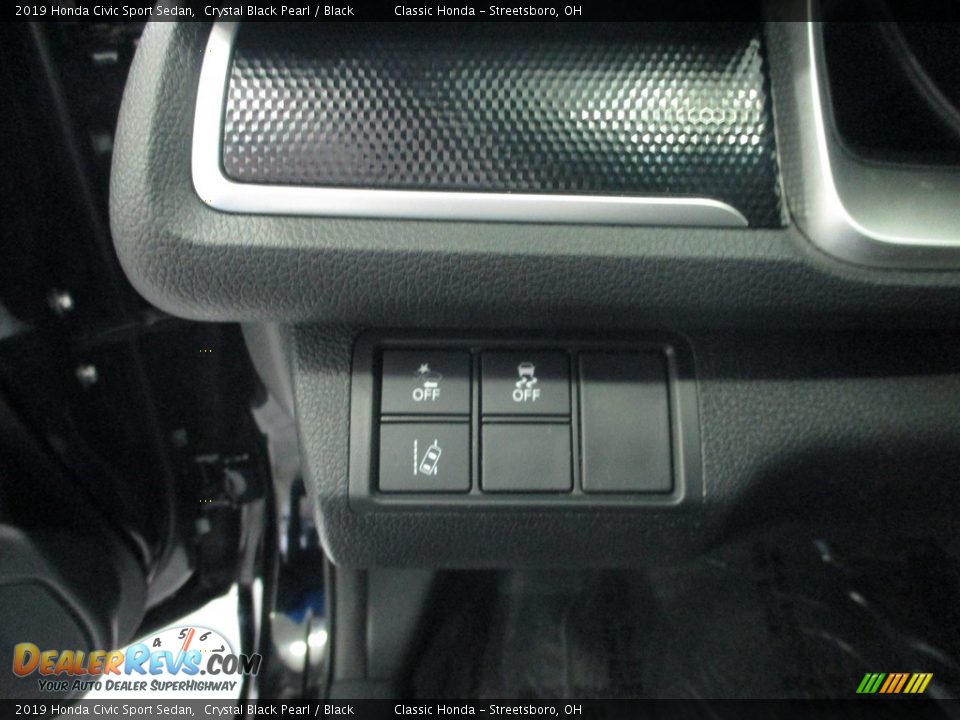 2019 Honda Civic Sport Sedan Crystal Black Pearl / Black Photo #28