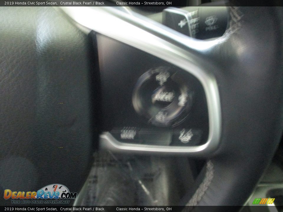 2019 Honda Civic Sport Sedan Crystal Black Pearl / Black Photo #31