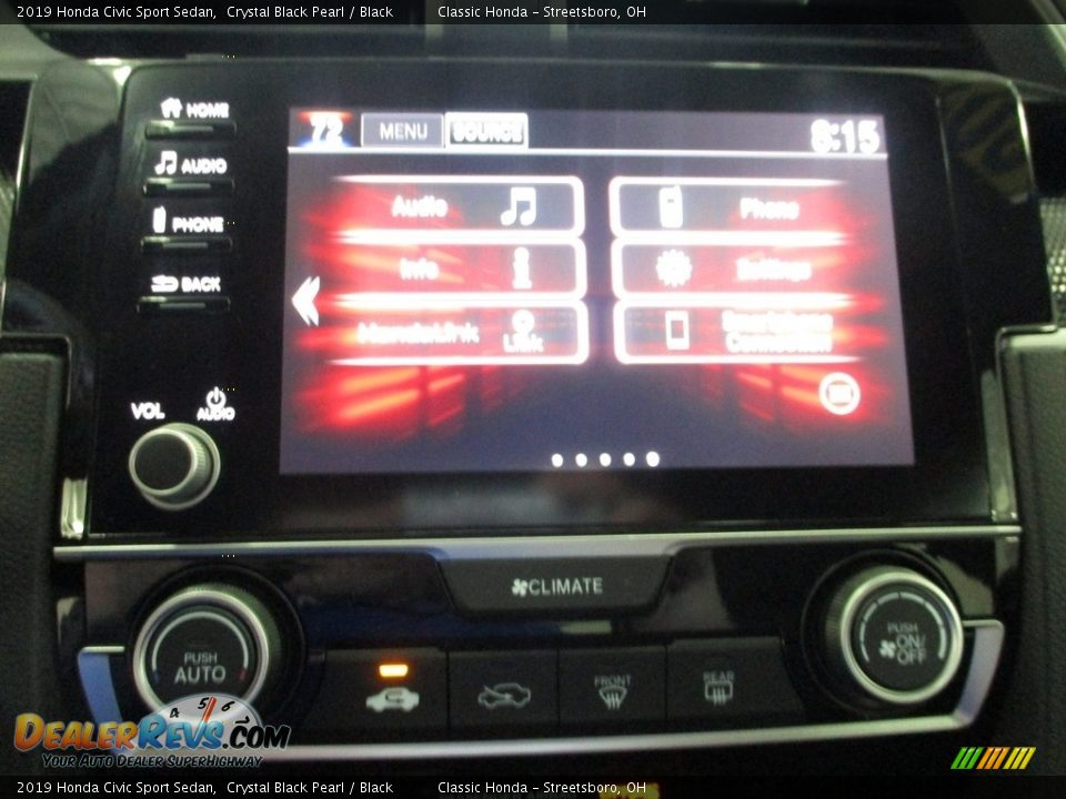 2019 Honda Civic Sport Sedan Crystal Black Pearl / Black Photo #33