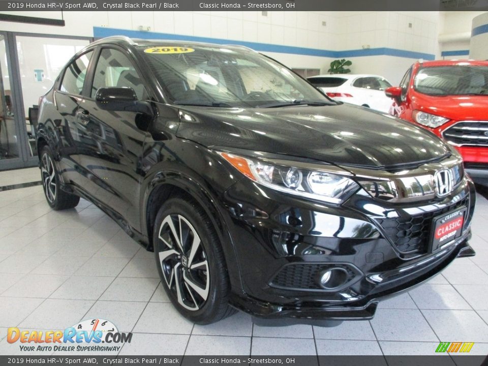 2019 Honda HR-V Sport AWD Crystal Black Pearl / Black Photo #3