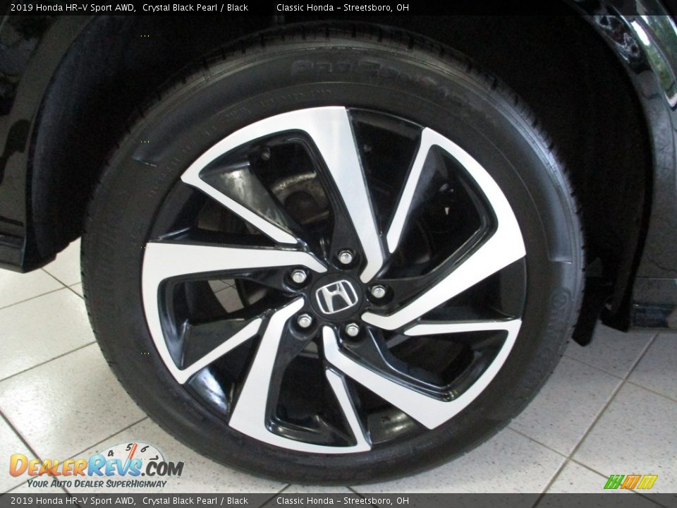 2019 Honda HR-V Sport AWD Crystal Black Pearl / Black Photo #6