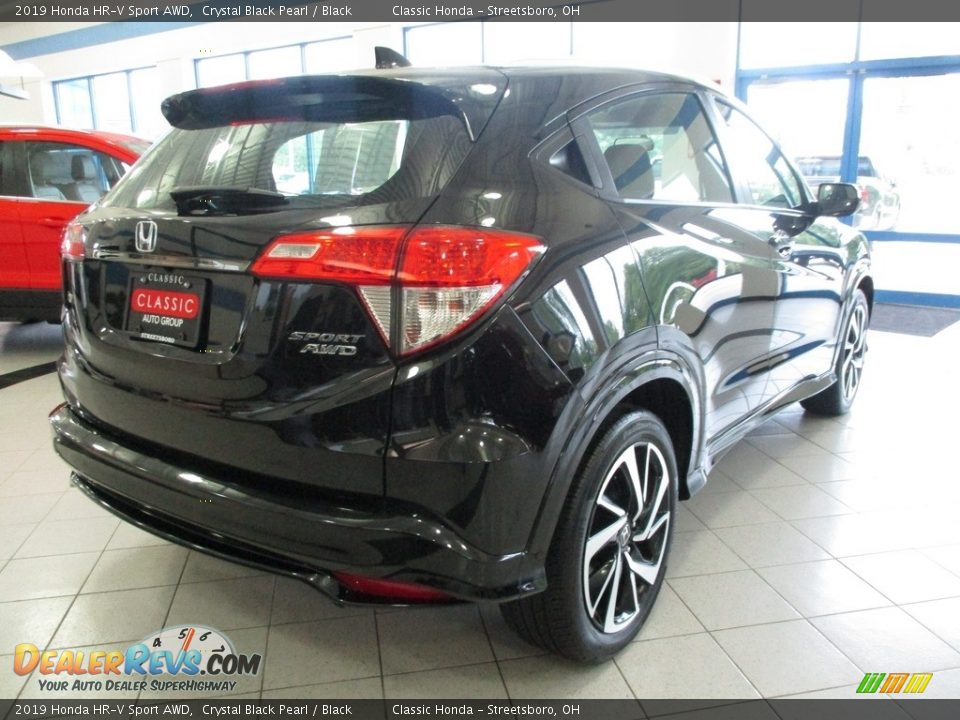 2019 Honda HR-V Sport AWD Crystal Black Pearl / Black Photo #7