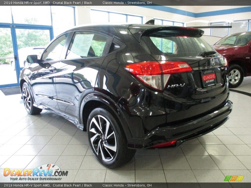 2019 Honda HR-V Sport AWD Crystal Black Pearl / Black Photo #9