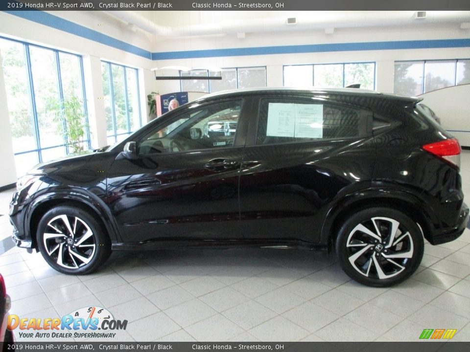 2019 Honda HR-V Sport AWD Crystal Black Pearl / Black Photo #10