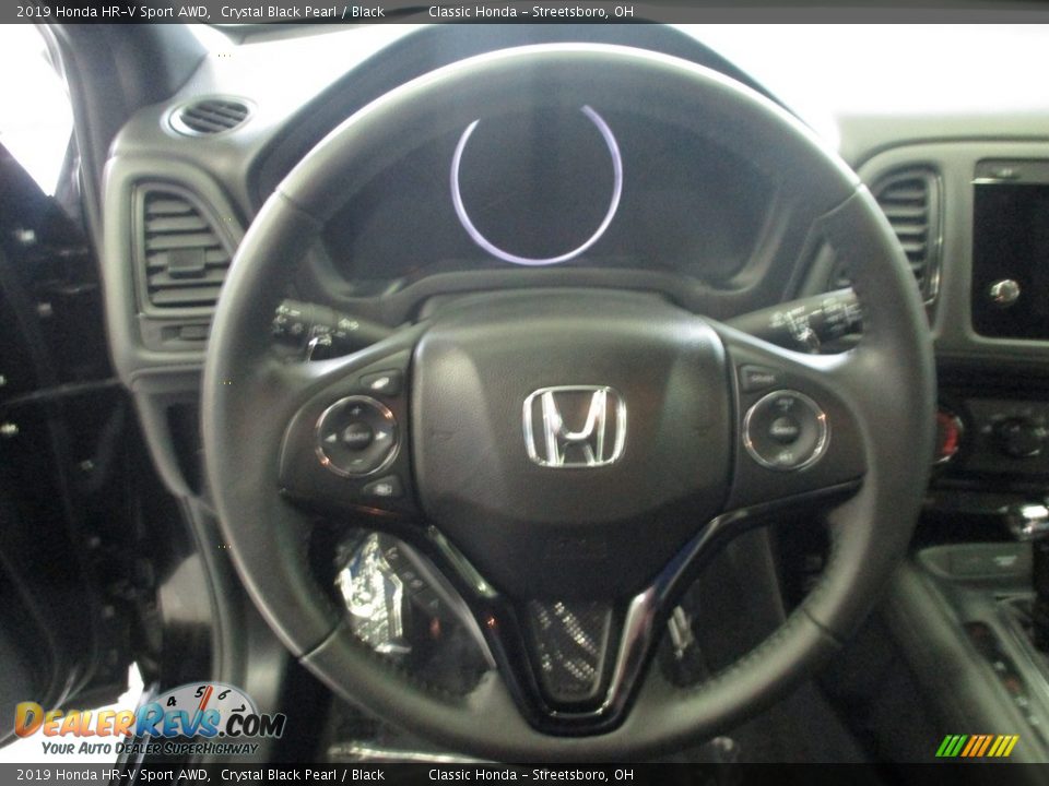 2019 Honda HR-V Sport AWD Crystal Black Pearl / Black Photo #29