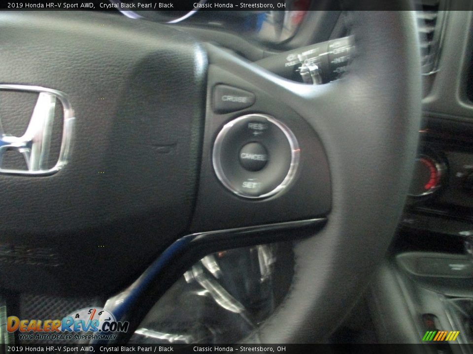 2019 Honda HR-V Sport AWD Crystal Black Pearl / Black Photo #31