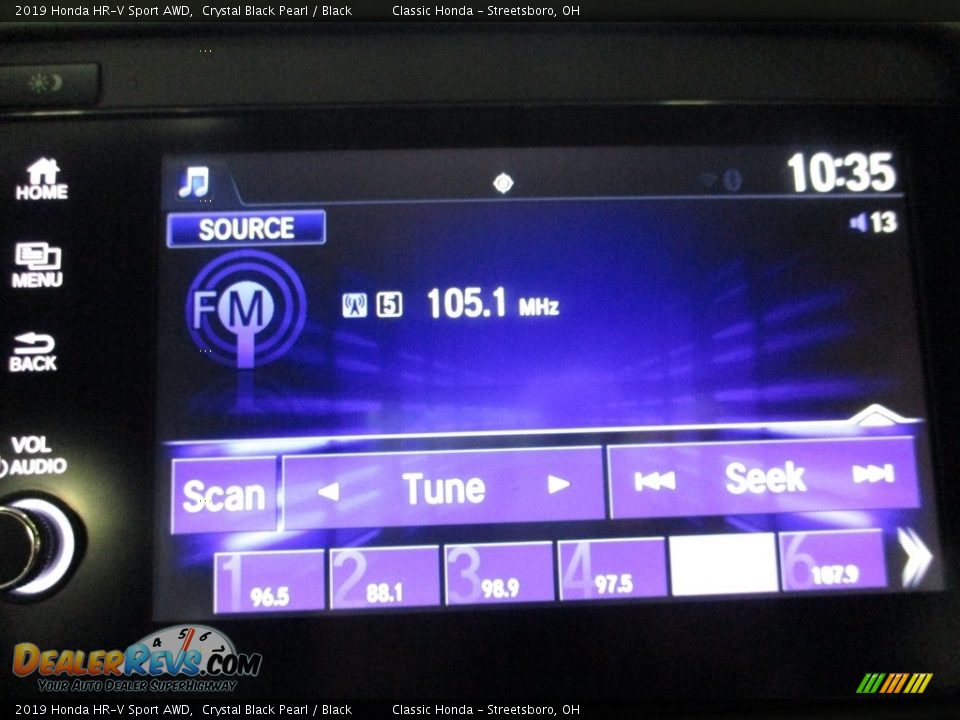 2019 Honda HR-V Sport AWD Crystal Black Pearl / Black Photo #36