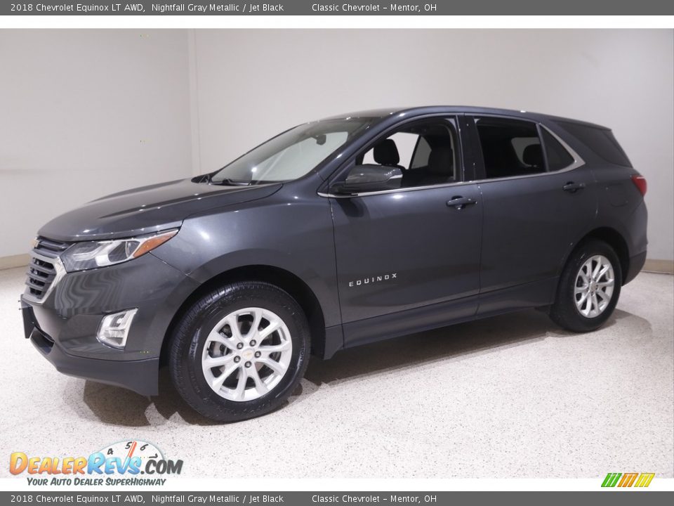 2018 Chevrolet Equinox LT AWD Nightfall Gray Metallic / Jet Black Photo #3