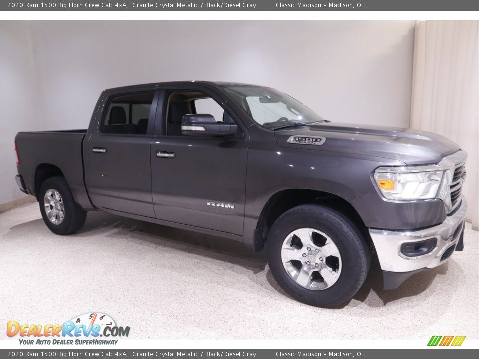 2020 Ram 1500 Big Horn Crew Cab 4x4 Granite Crystal Metallic / Black/Diesel Gray Photo #1