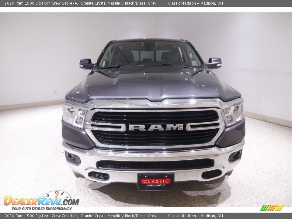 2020 Ram 1500 Big Horn Crew Cab 4x4 Granite Crystal Metallic / Black/Diesel Gray Photo #2