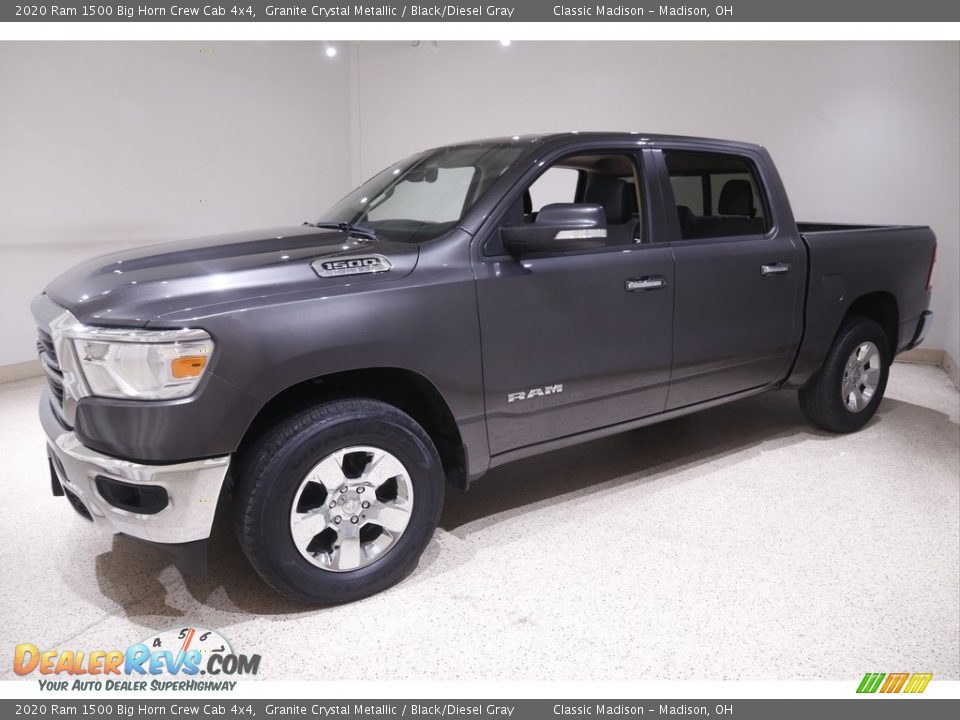2020 Ram 1500 Big Horn Crew Cab 4x4 Granite Crystal Metallic / Black/Diesel Gray Photo #3
