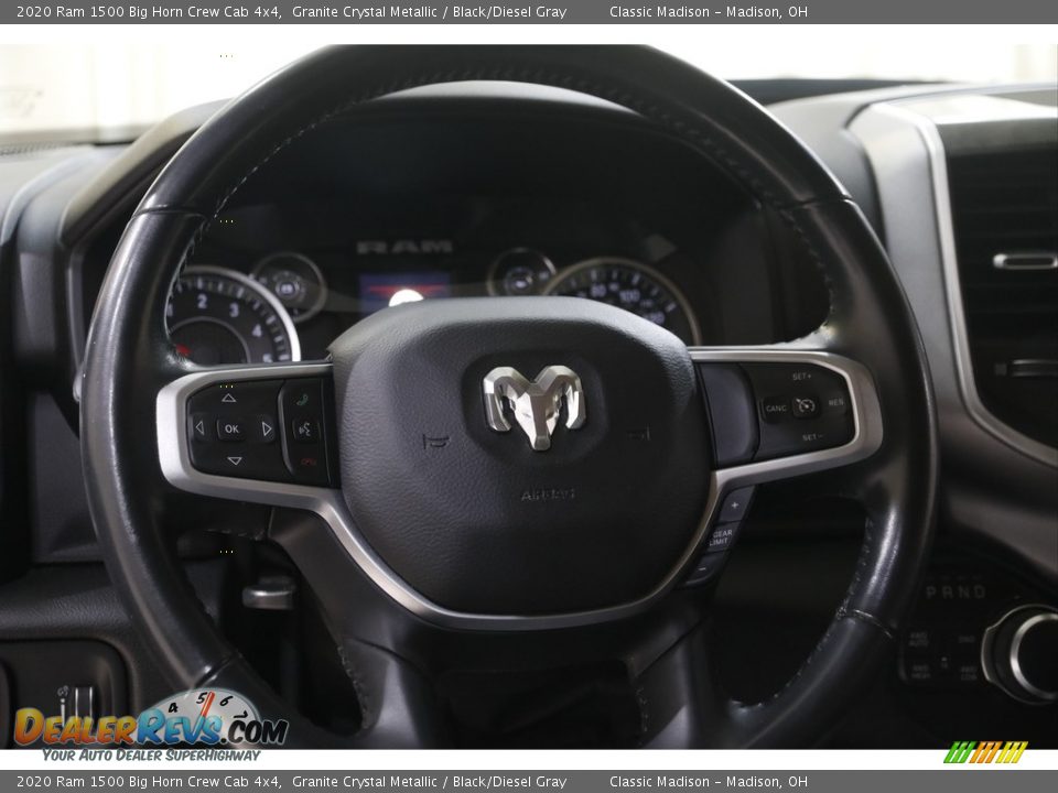 2020 Ram 1500 Big Horn Crew Cab 4x4 Granite Crystal Metallic / Black/Diesel Gray Photo #7