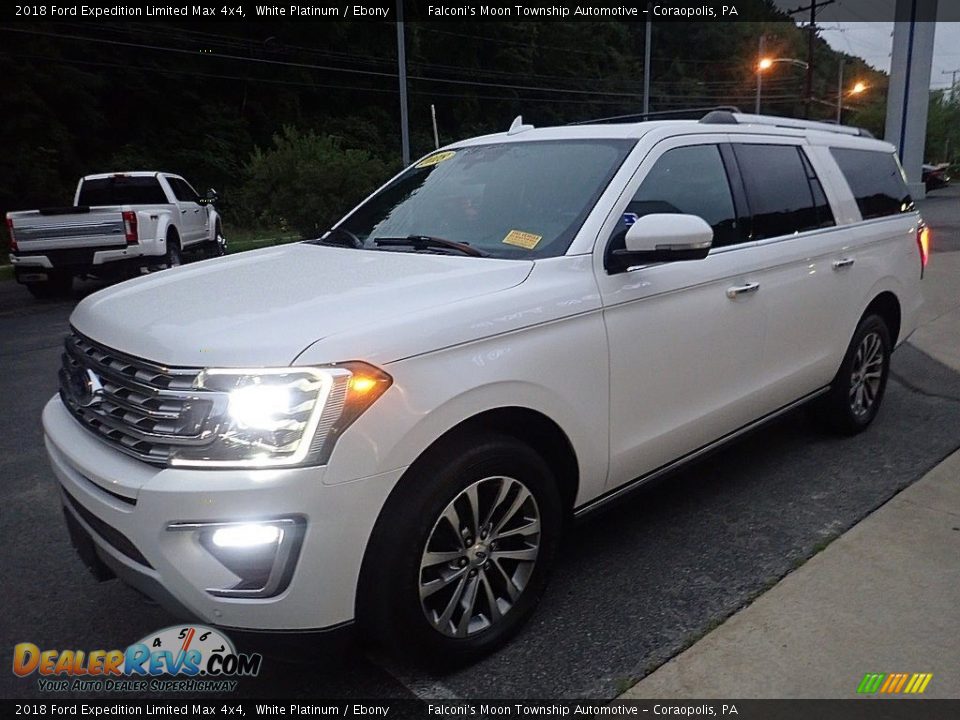 2018 Ford Expedition Limited Max 4x4 White Platinum / Ebony Photo #7