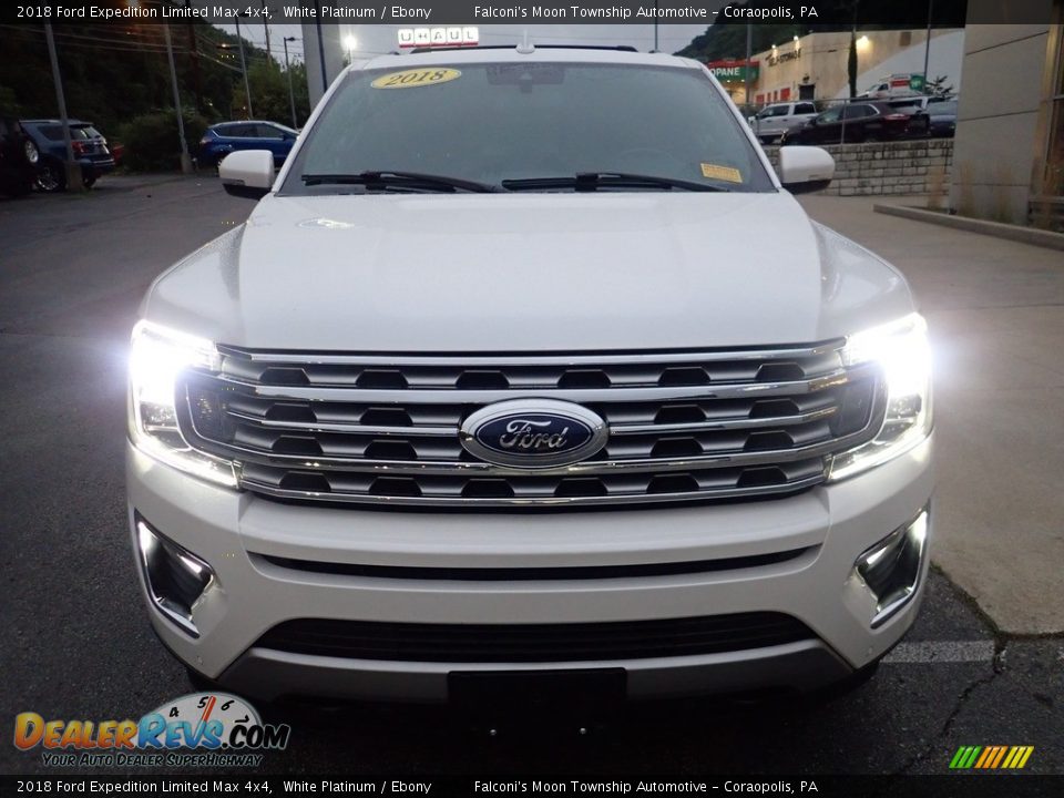 2018 Ford Expedition Limited Max 4x4 White Platinum / Ebony Photo #8