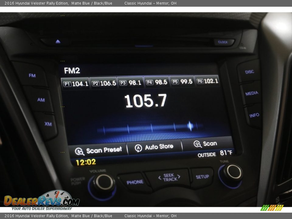 Audio System of 2016 Hyundai Veloster Rally Edition Photo #10