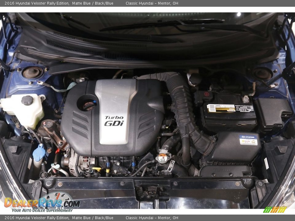 2016 Hyundai Veloster Rally Edition 1.6 Liter GDI Turbocharged DOHC 16-Valve D-CVVT 4 Cylinder Engine Photo #19