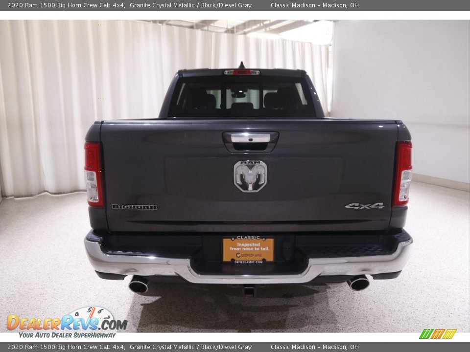 2020 Ram 1500 Big Horn Crew Cab 4x4 Granite Crystal Metallic / Black/Diesel Gray Photo #21