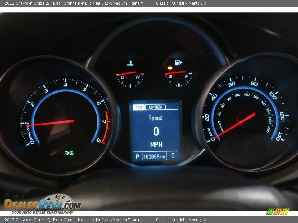 2013 Chevrolet Cruze LS Black Granite Metallic / Jet Black/Medium Titanium Photo #7