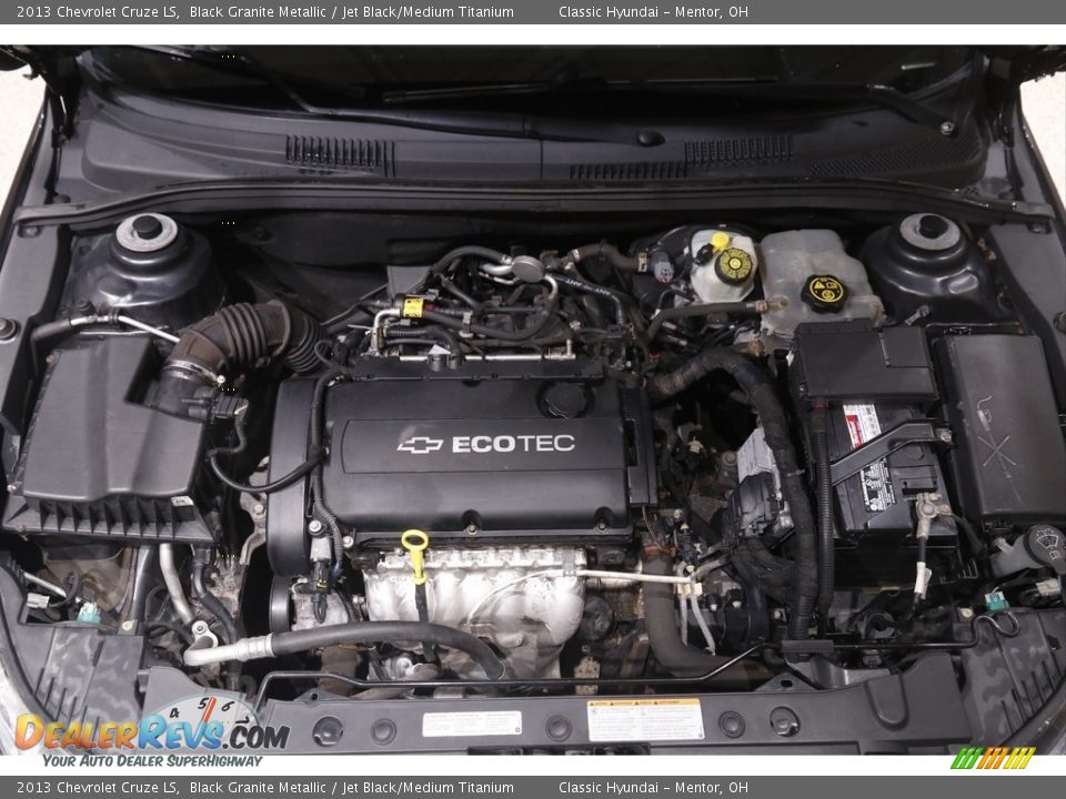 2013 Chevrolet Cruze LS Black Granite Metallic / Jet Black/Medium Titanium Photo #15