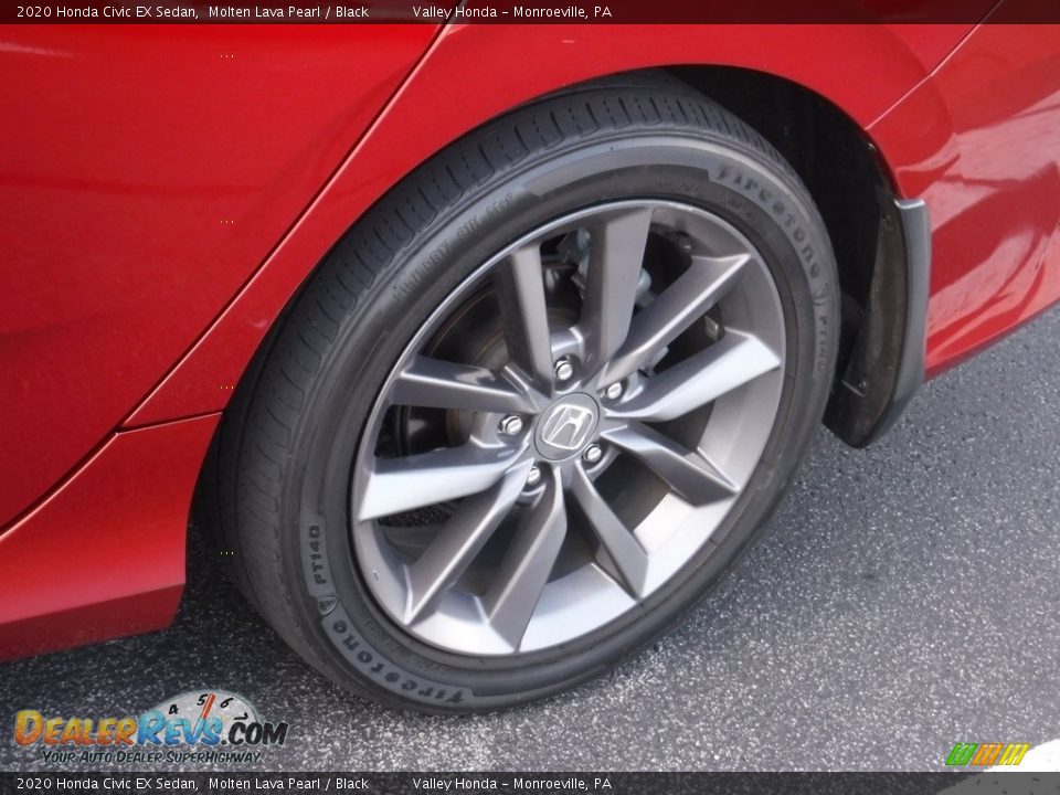 2020 Honda Civic EX Sedan Molten Lava Pearl / Black Photo #4