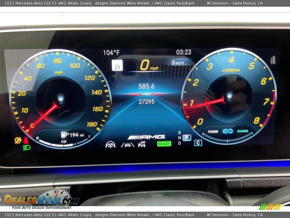 2021 Mercedes-Benz GLE 53 AMG 4Matic Coupe Gauges Photo #23